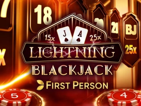 First Person Lightning Blackjack game cover